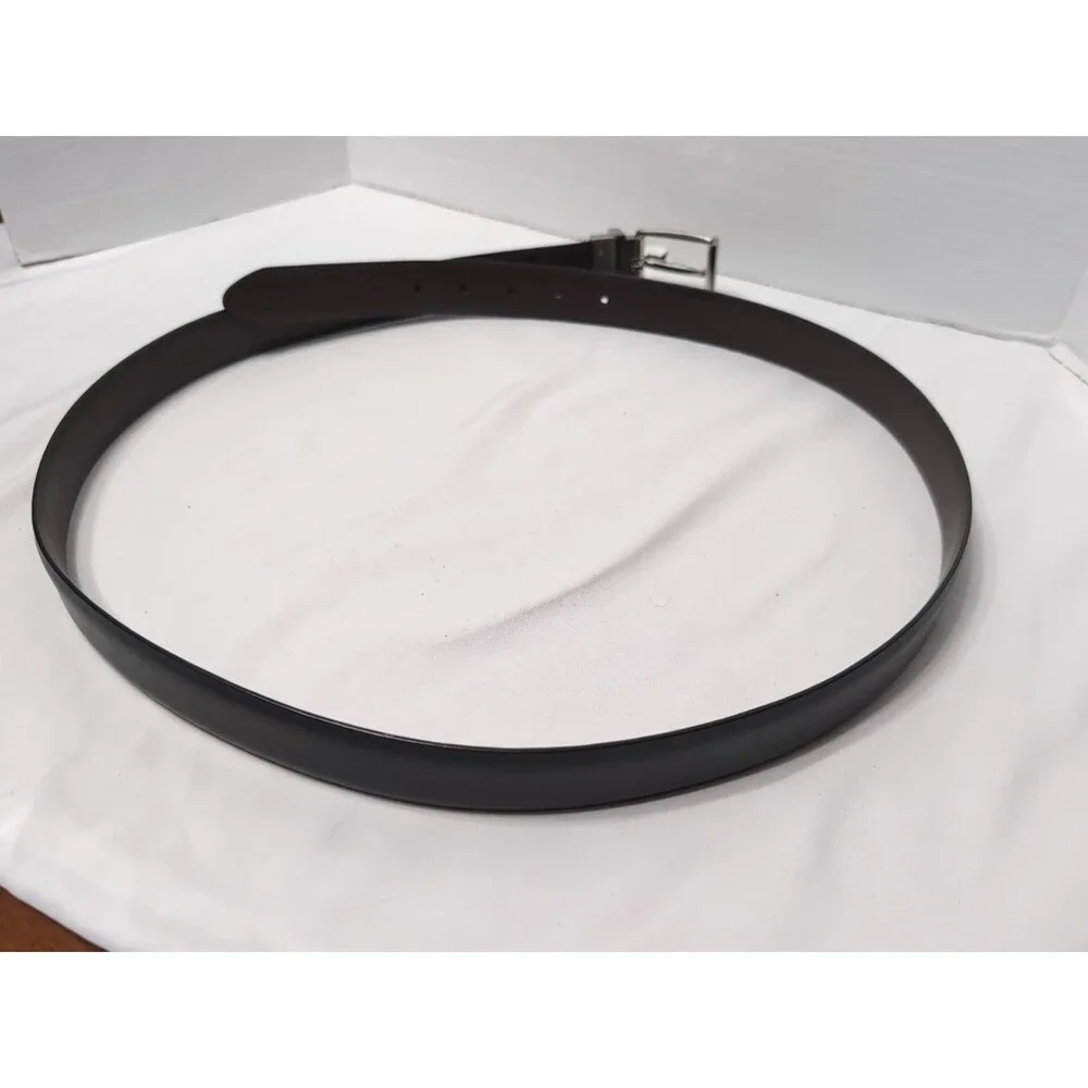 TOMMY HILFIGER BLACK & BROWN REVERSIBLE Buckle Belt MENS Size 44